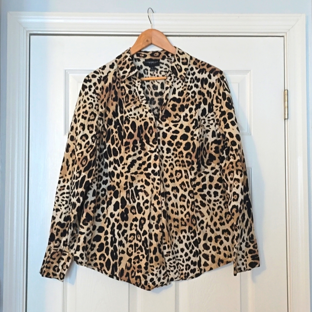 Cotton Stretch Animal Print Shirt